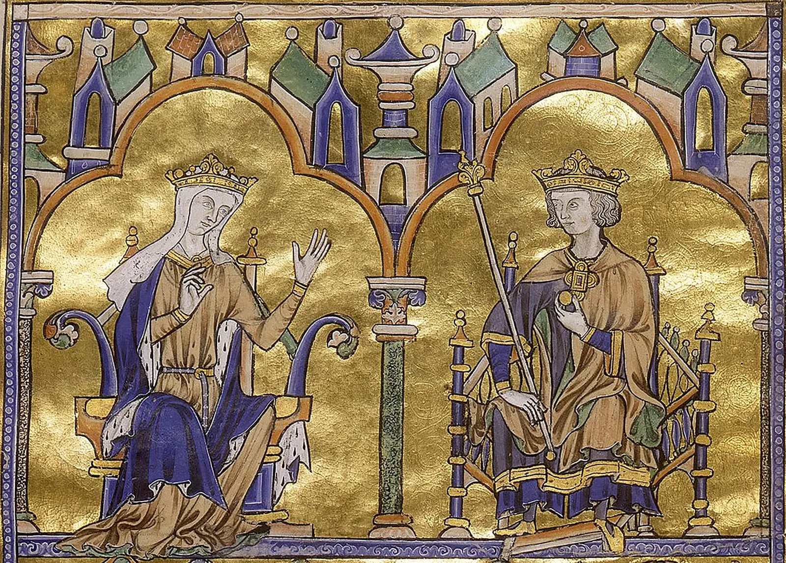 Blanche de Castille et le roi Louis IX, par Levan Ramishvili