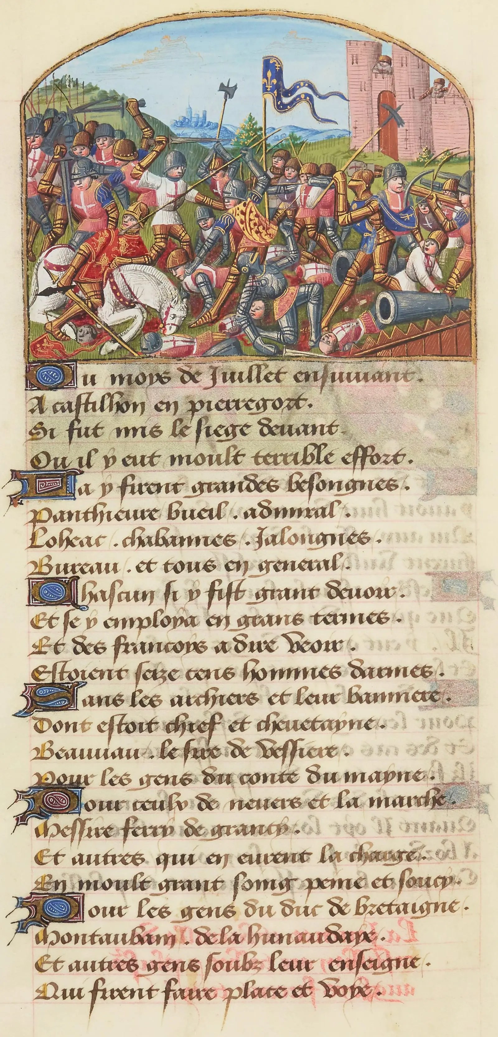 La bataille de Castillon, par Auteur inconnu