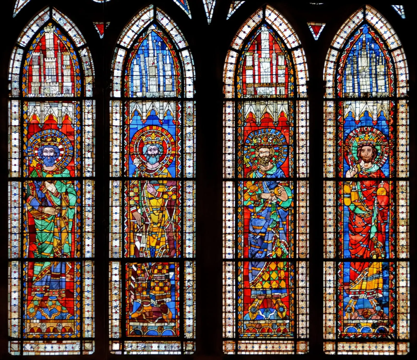 Charles Martel, verrière de la cathédrale de Strasbourg, par Morio60