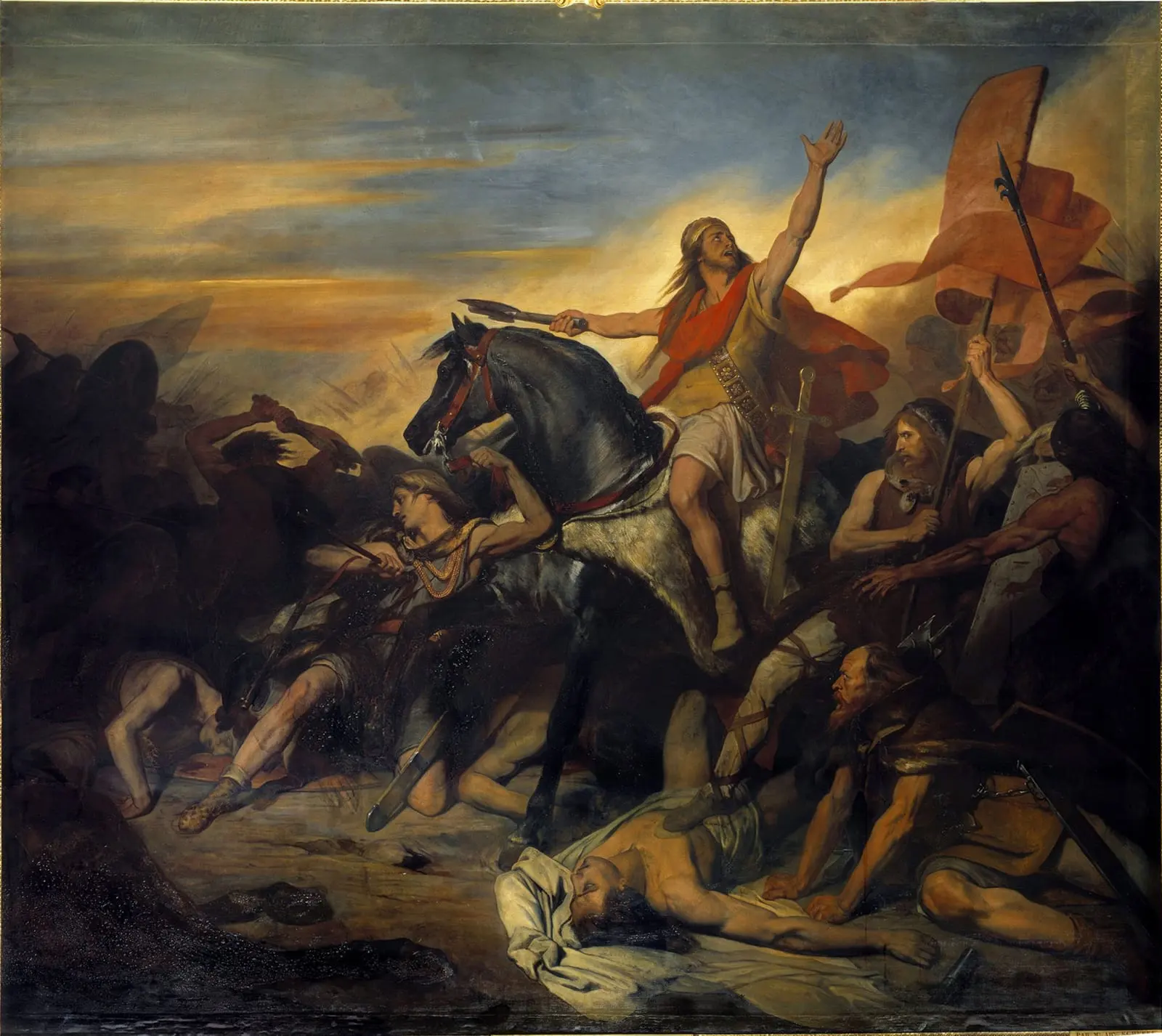 La bataille de Tolbiac, par Ary Scheffer