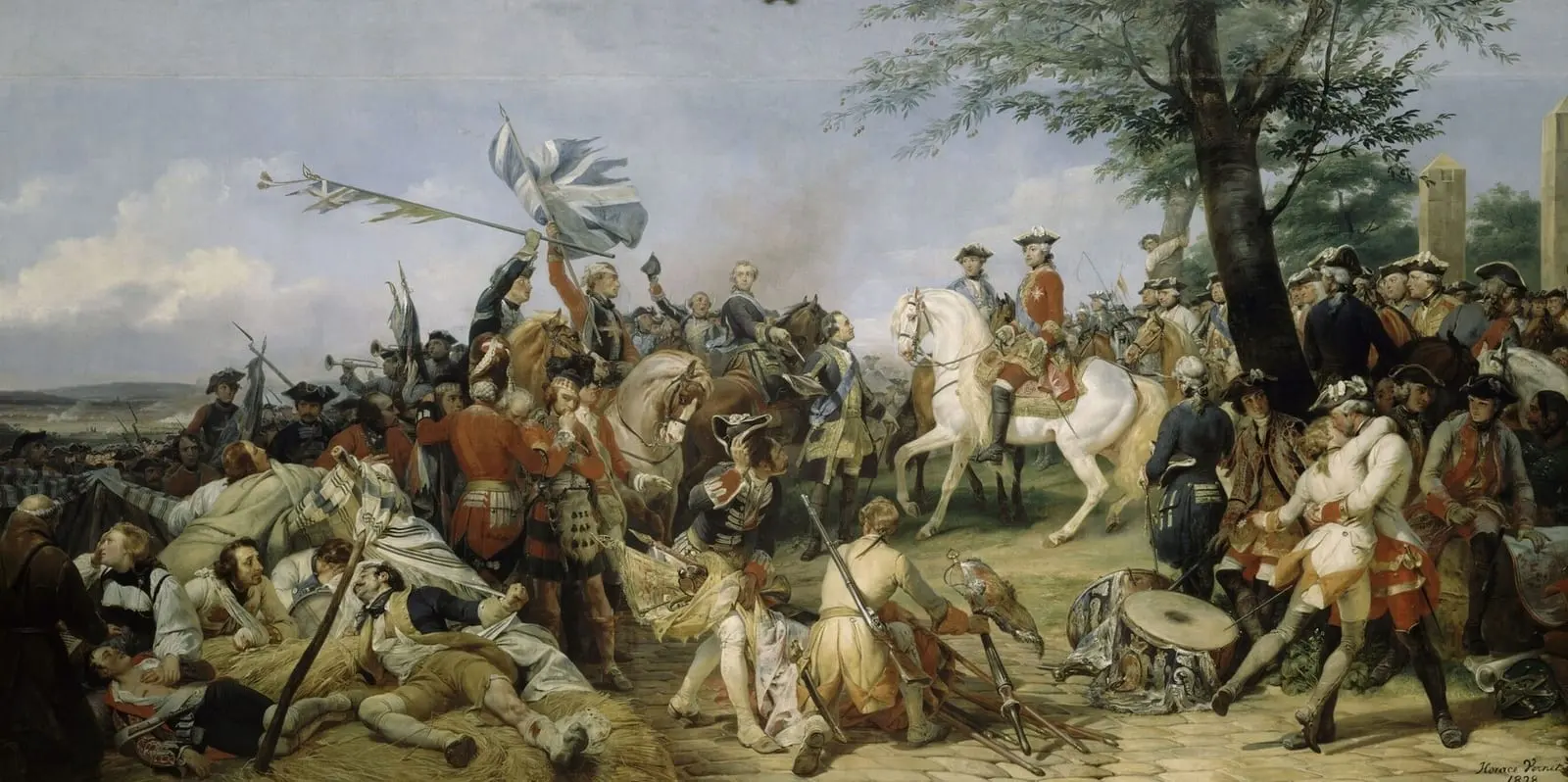 La bataille de Fontenoy, par Horace Vernet