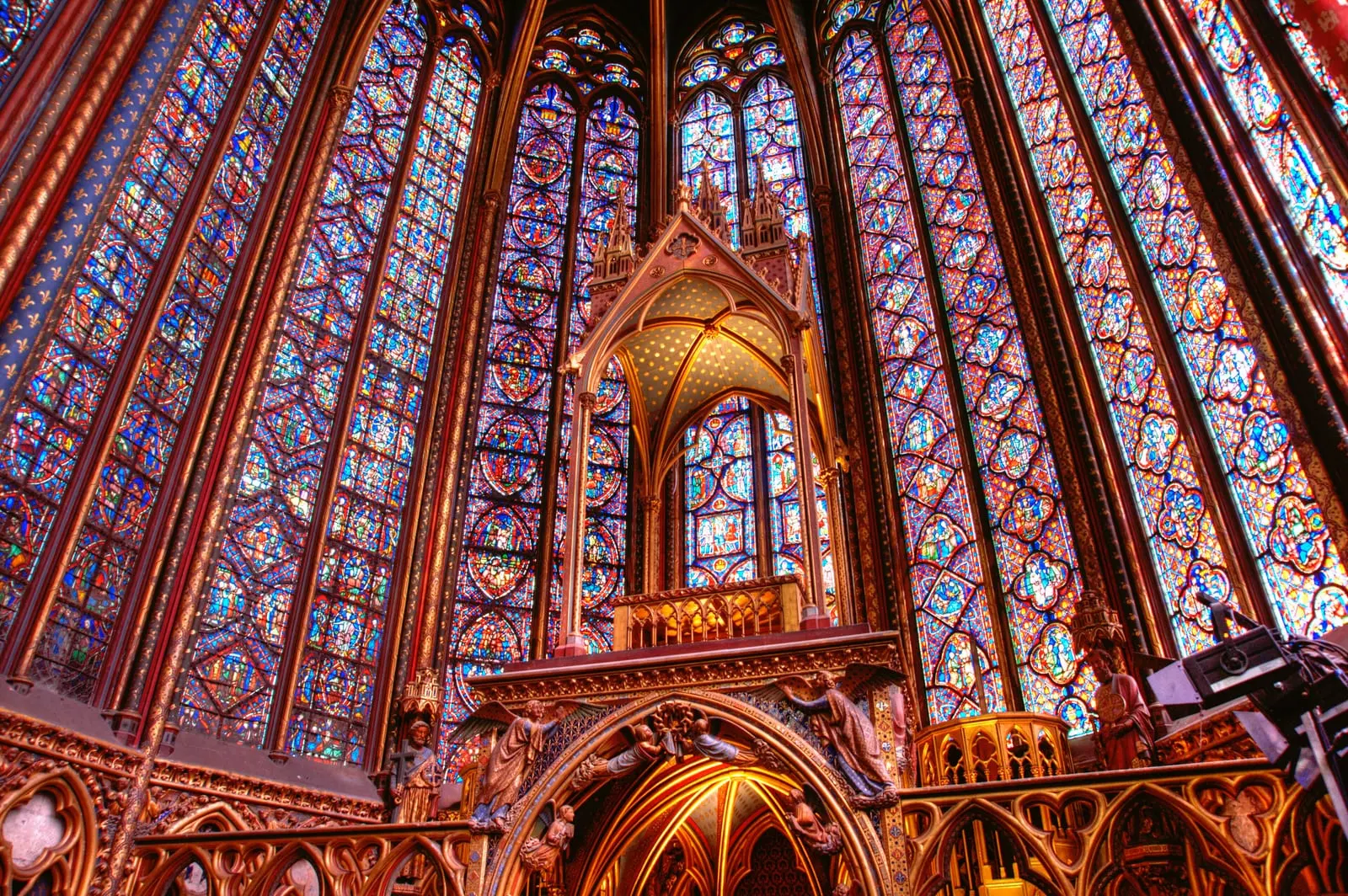 L’intérieur de la Sainte-Chapelle, par Jean-Christophe Benoist