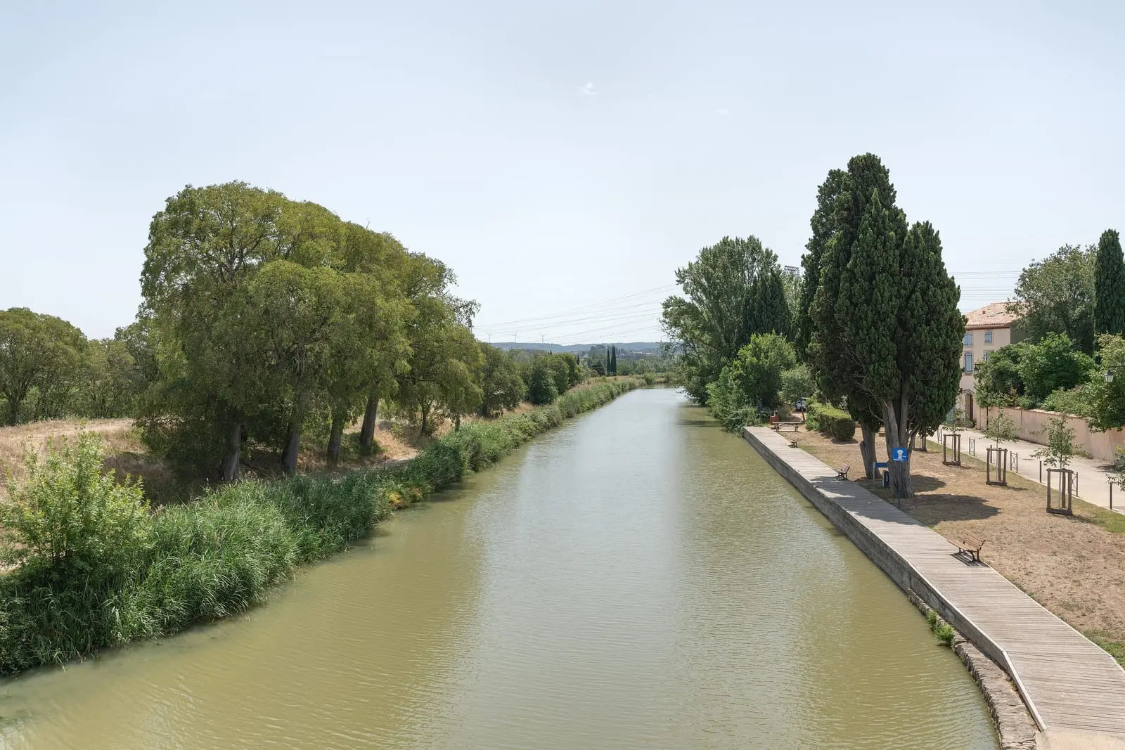 Le canal du Midi à La Redorte, par Giorgio Galeotti