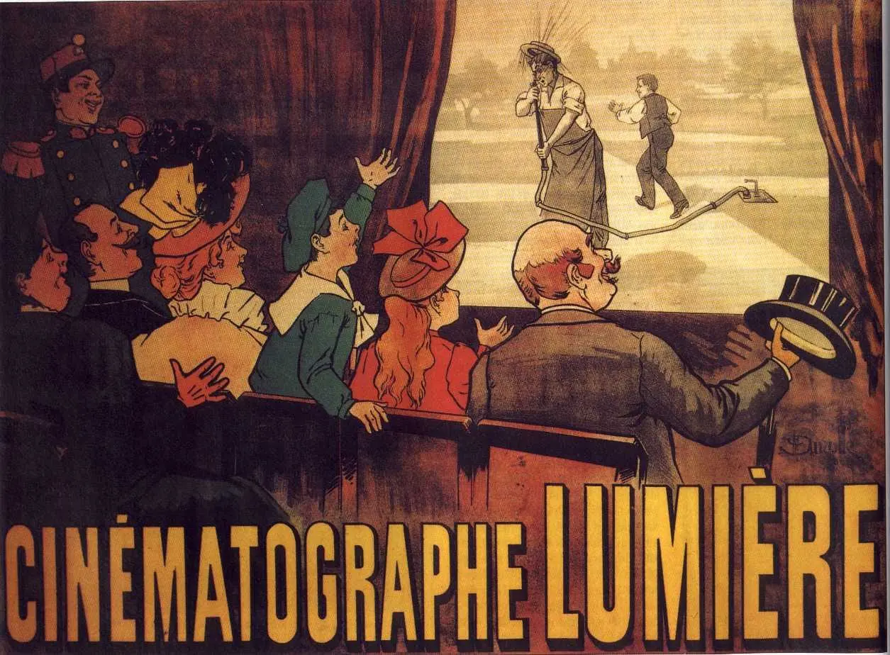 Affiche du Cinématographe Lumière, par Marcellin Auzolle