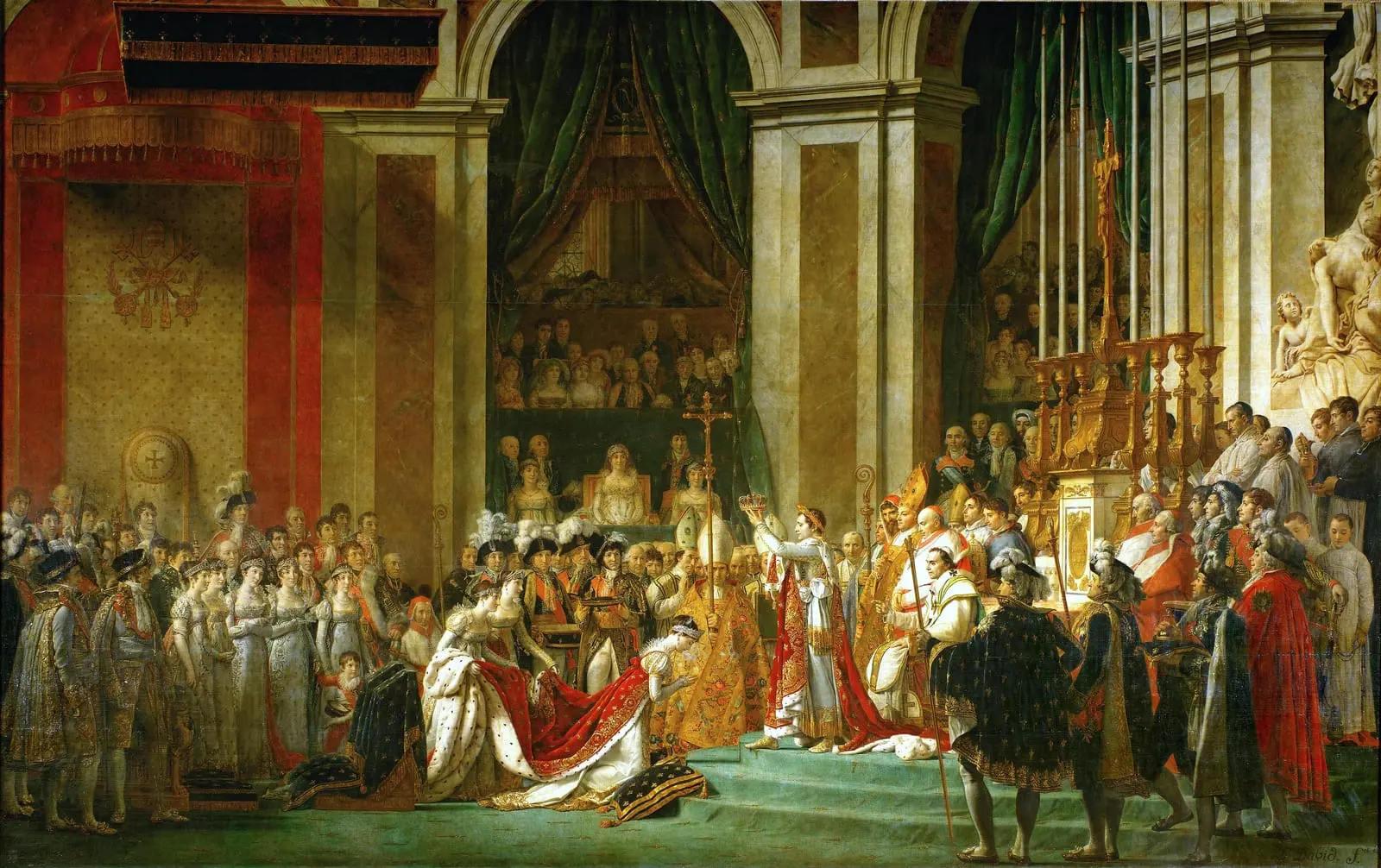 Le Sacre de Napoléon, par Jacques-Louis David et Georges Rouget