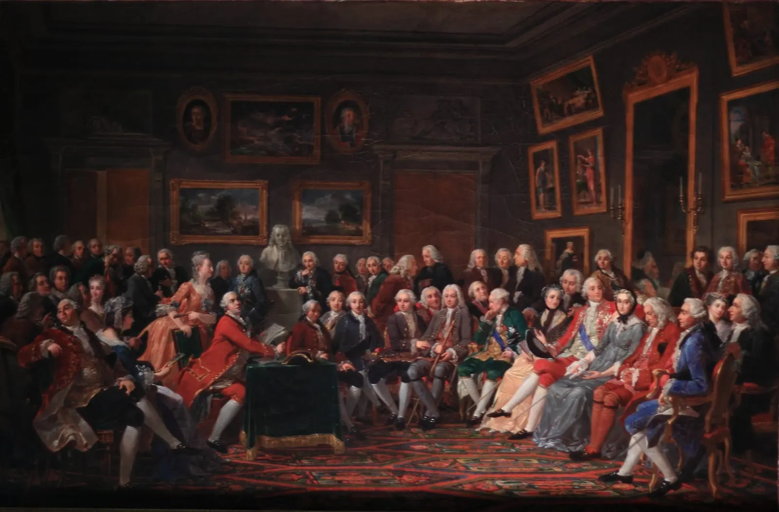 La Lecture chez Madame Geoffrin, par Anicet Charles Gabriel Lemonnier