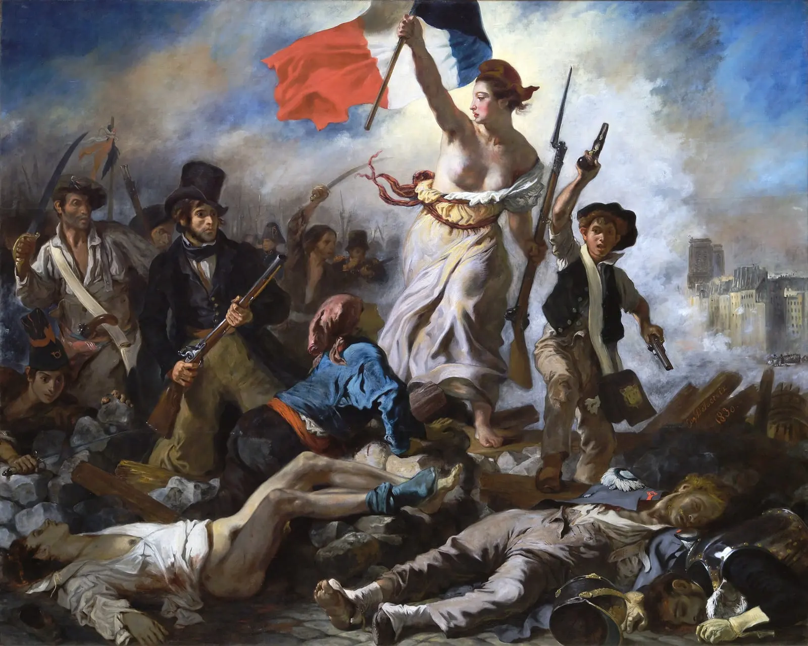 La Liberté guidant le peuple, par Eugène Delacroix