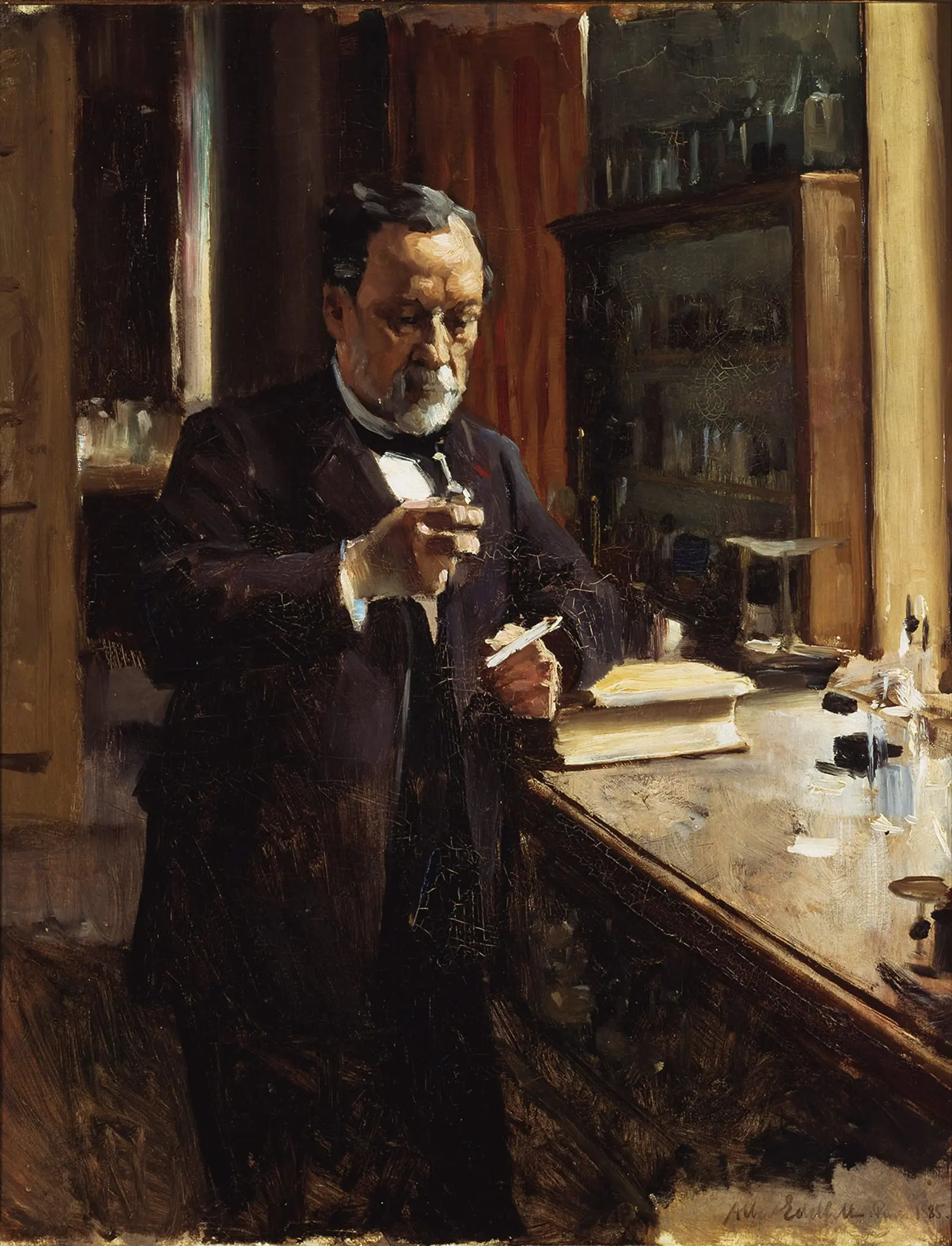 Louis Pasteur, étude, par Albert Edelfelt