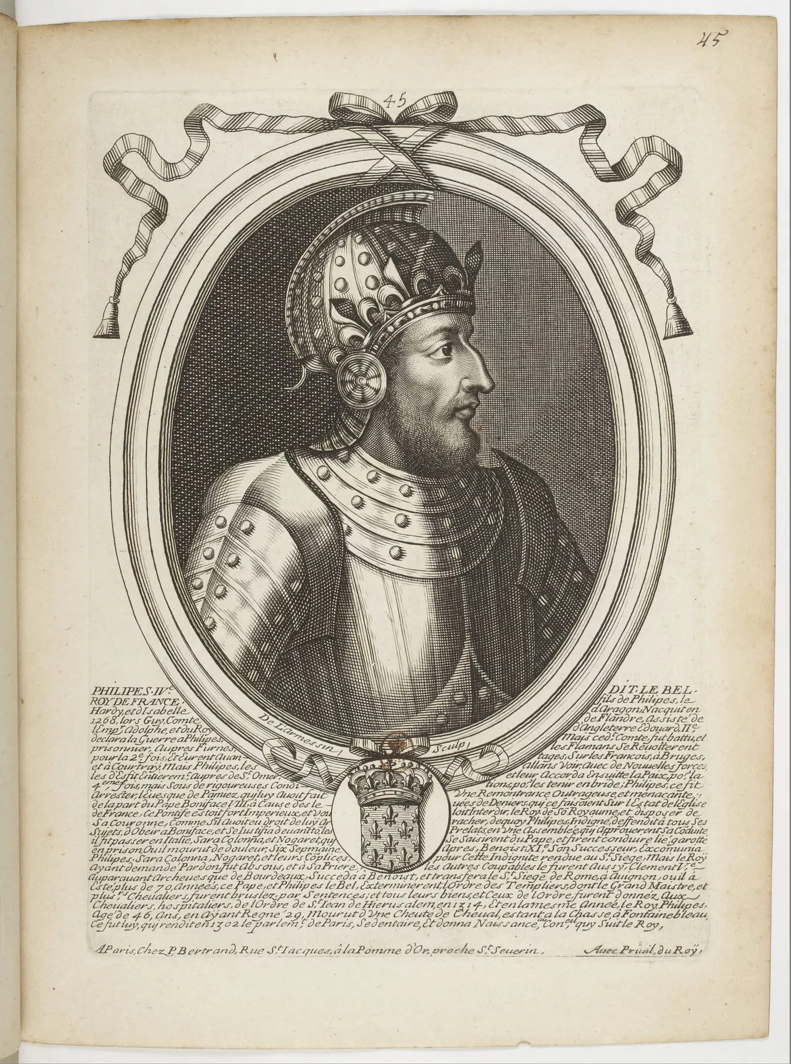 Philippe IV le Bel, roi de France, par Nicolas de Larmessin
