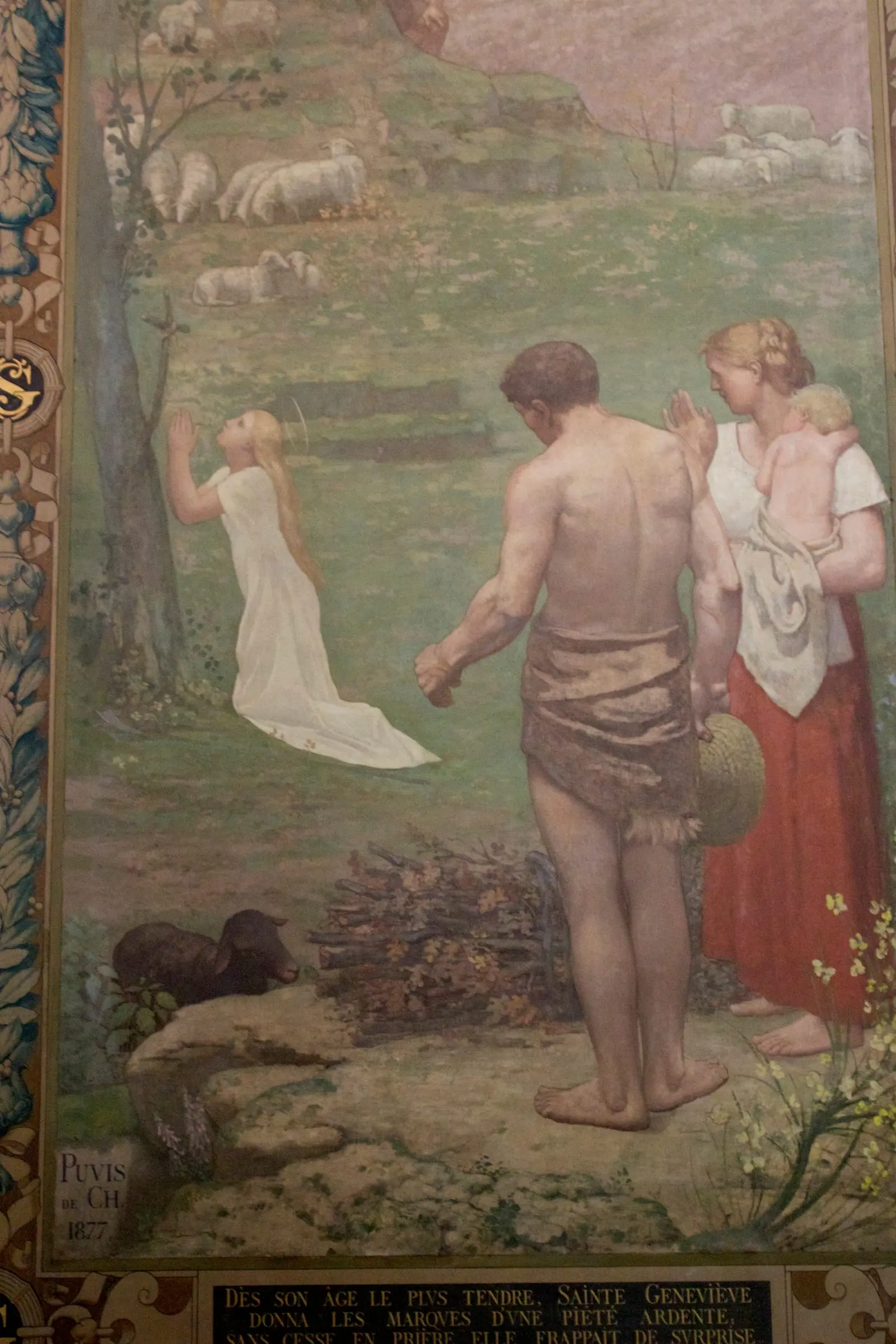 Sainte Geneviève veillant sur Paris, par Miguel Hermoso Cuesta